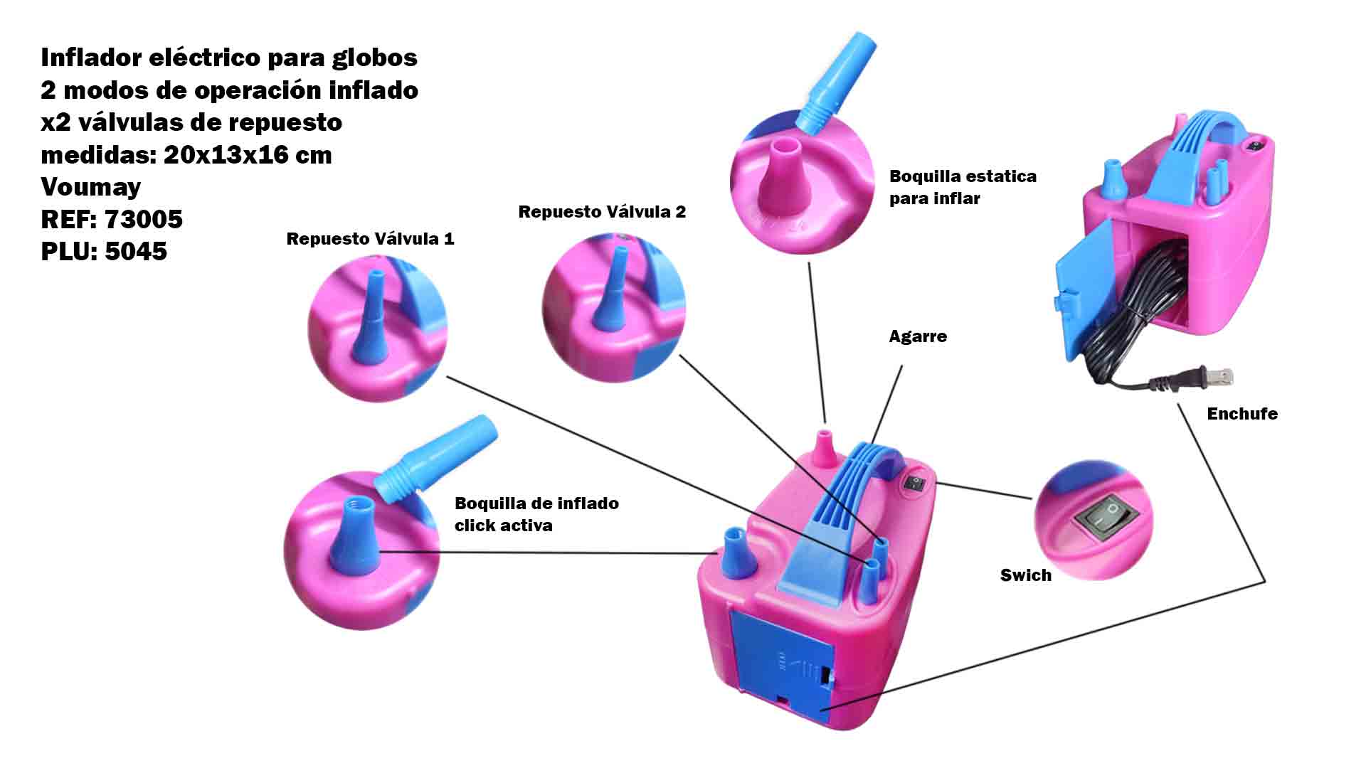 INFLADOR-ELECTRICO-PORTABLE-ROSADO-73005